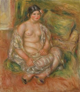 Ülő Odalisque, 1918 alkotó: Pierre Auguste Renoir